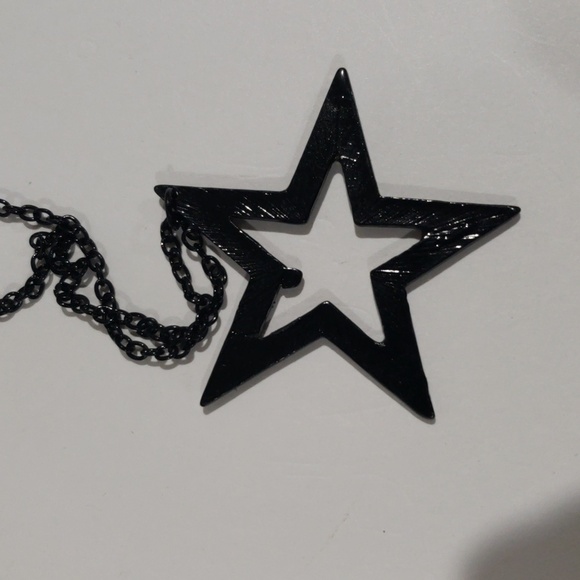 Colorful Dazzling Star Pendant on Black Chain Necklace – Women’s Fashion Jewelry - Picture 7 of 7